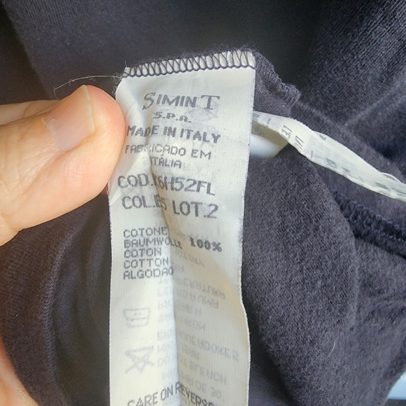 Armani jeans long-sleeve tshirt Black Sz Small - Picture 5 of 7